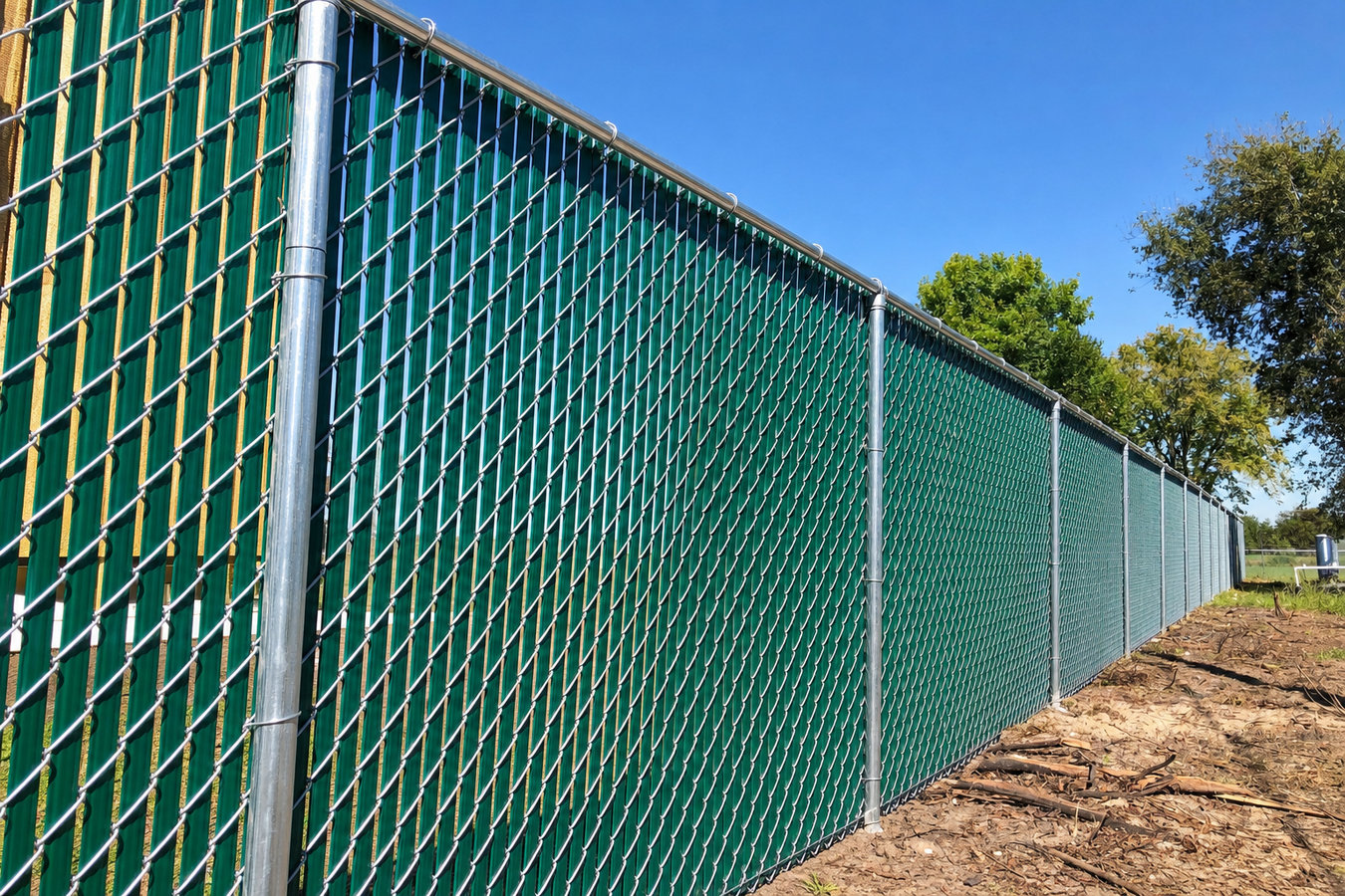 Commercial fence installation
