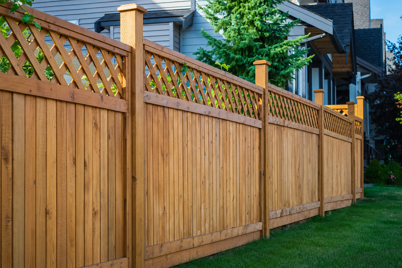 Privacy fence installation